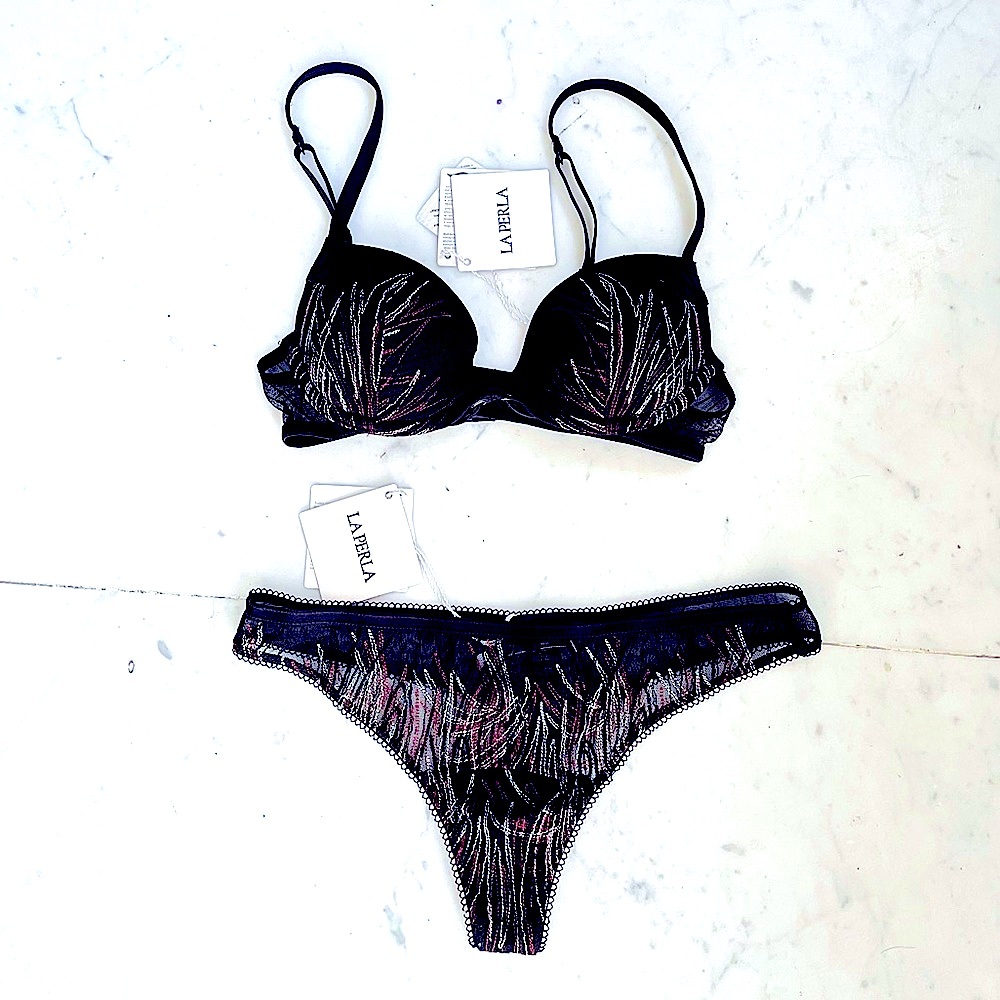 NWT La Perla Matching Bra and Thong Lingerie
